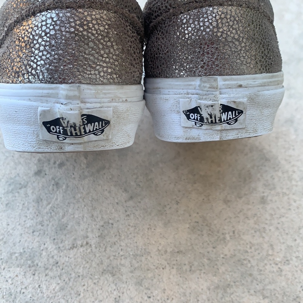 Vans Gold Shimmer Slip on Sneaker Women's Size 6.5 - Picture 7 of 9